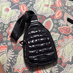 BCBGeneration Black Quilted Backpack